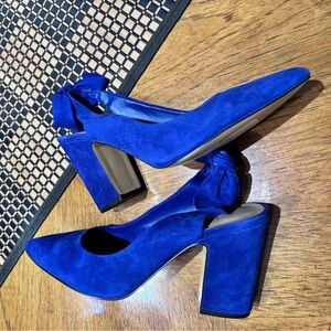 Lord & Taylor Cobalt Slingbacks $99 - new without box